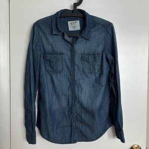 Lightweight Blue Denim Button Up